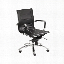 Eurostyle Owen Low Back Office Chair in Black/Chrome