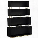 Hooker Furniture Cynthia Rowley Skyline 4 Shelf Bookcase in Black