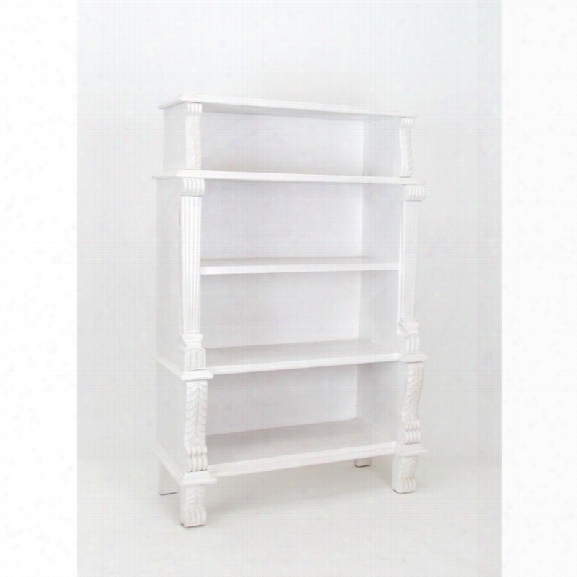 Wayborn 4 Shelf Bookcase In White