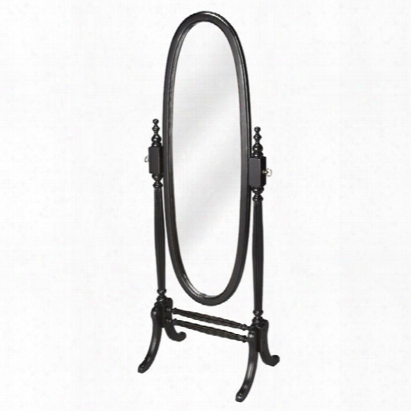 Butler Specialty Masterpiece Caroline Cheval Mirror In Black Licorice