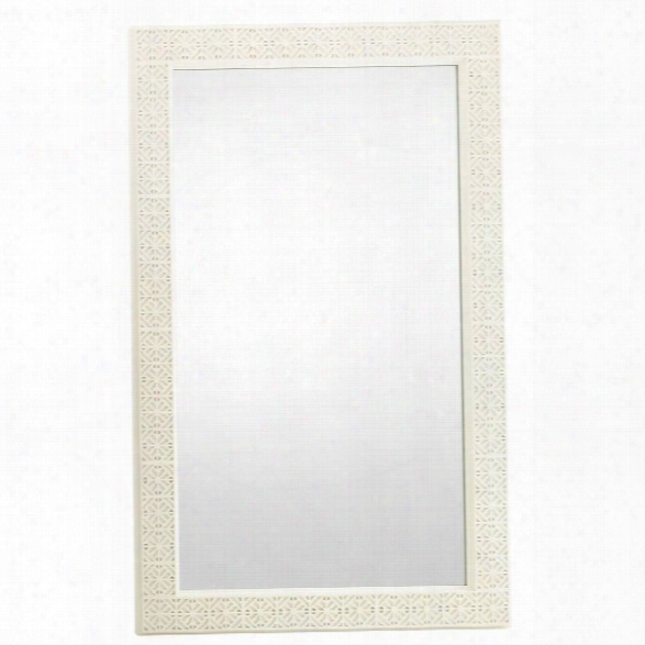 Coastal Living Oasis-catalina Floor Mirror In Saltbox White