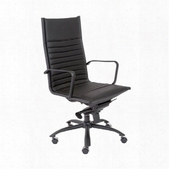 Eurostyle Dirk Powder Coated High Back Office Chair In Black