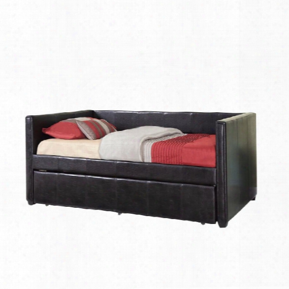 Furniture Of America Barton Platform Daybed With Trundle In Black