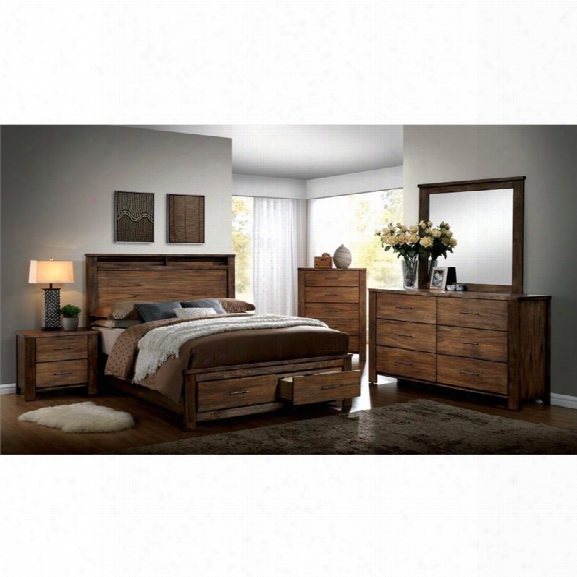 Furniture Of America Nangetti 4 Piece California King Bedroom Set