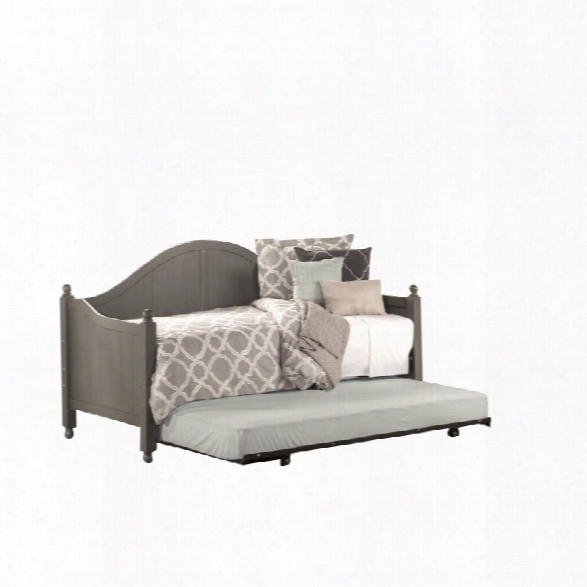 Hillsdale Augusta Daybed With Trundle And Suspension Deck In Stone