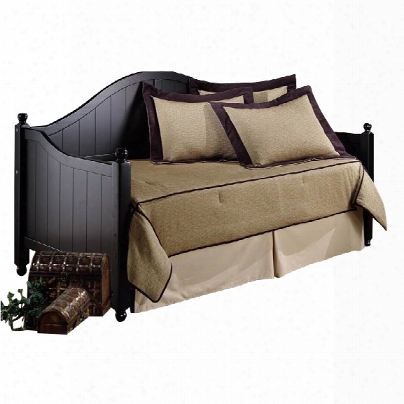 Hillsdale Augusta Wood Day Bed In Black Finish-without Trundle