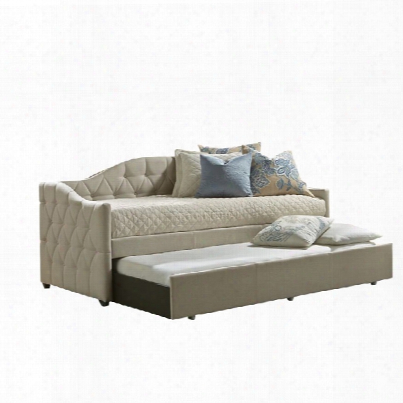 Hilsldale Jamie Daybed With Trundle In Beige