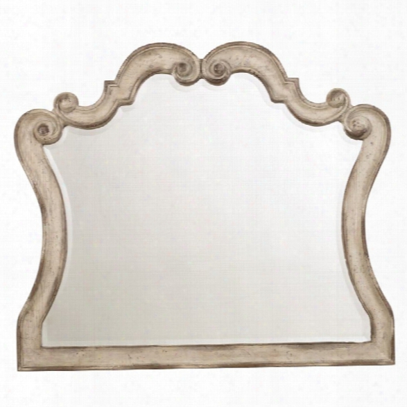 Hooker Furniture Chatelet Mirror In Distressed Vintage White