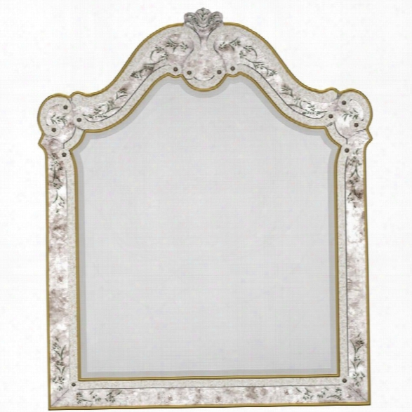 Hooker Furniture Cynthia Rowley Swirl Venetian Mirror In Eglomise