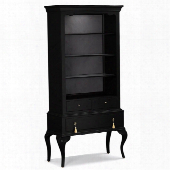 Hooker Furniture Cynthia Rowley Twin Peak 4 Shelf Bookcase In Black