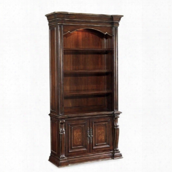 Hooker Furniture Grand Palais 4-shelf Bookcase In Dark Walnut