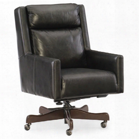 Hooker Furniture Ivy Leather Home Office Chair In Black