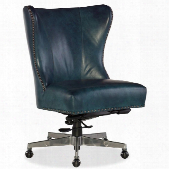 Hooker Furniture Juliet Leather Home Office Chair In Checkmate Cover