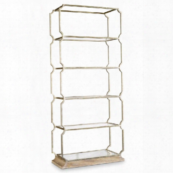 Hooker Furniture Melange Carter Metal 5 Shelf Bookcase