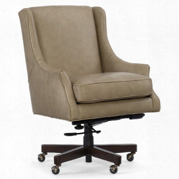 Hooker Furniture Shelley Leather Home Office Chair In Beige