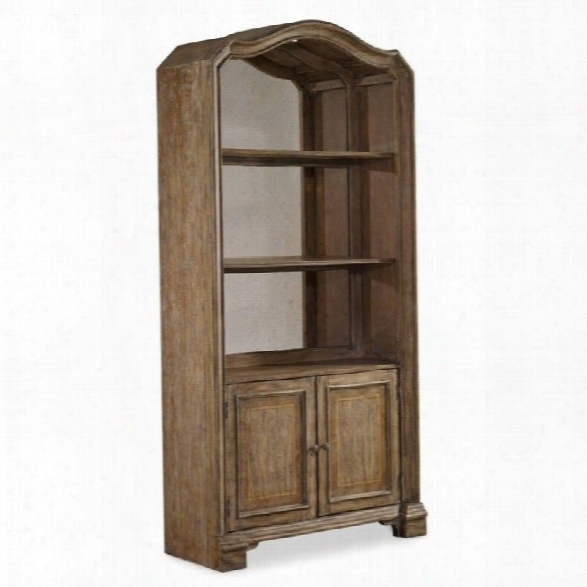 Hooker Furniture Solana 2-door 3-shelf Bunching Bookcase In Light Oak