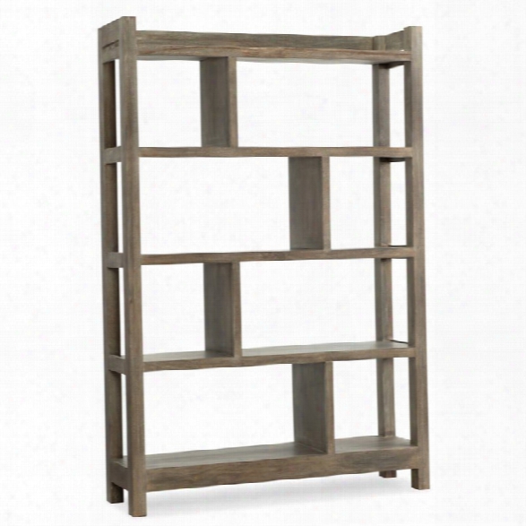 Hooker Furniture Urban Farmhouse 4 Shelf Bunching Bookcase In Gray