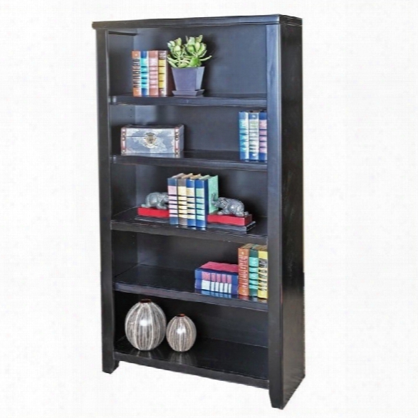 Kathy Ireland Home By Martin Tribeca Loft 60 Bookcase In Midnight Smoke