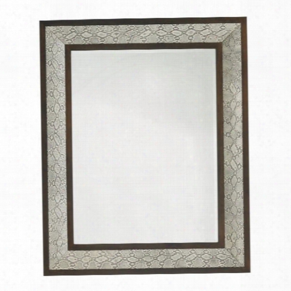 Lexington Tower Place Python Mirror In Beige Gray