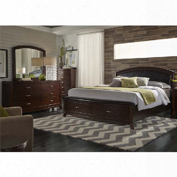 Liberty Furniture Avalon 4 Piece Queen Storage Bedroom Set
