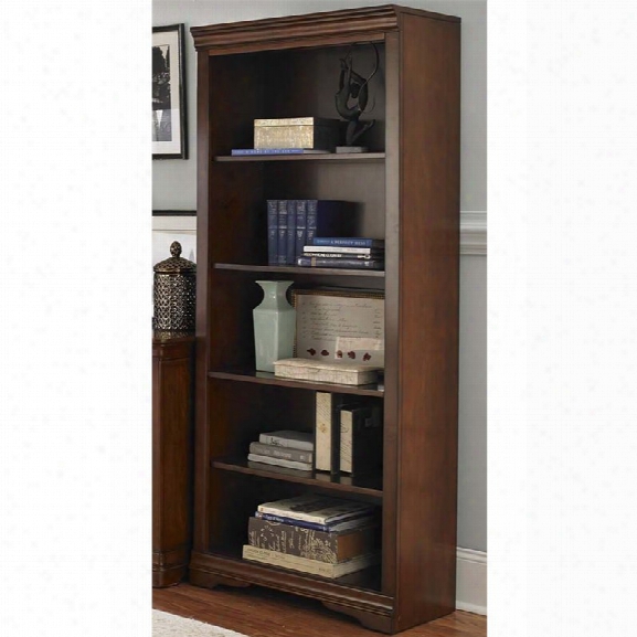Liberty Furniture Brookview 5 Shelf Bookcase In Rustic Cherry