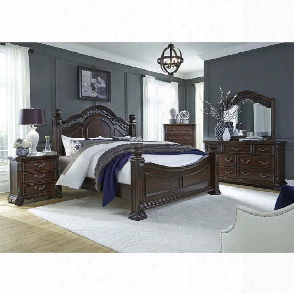 Liberty Furniture Messina Estates 5 Piece Queen Poster Bedroom Set