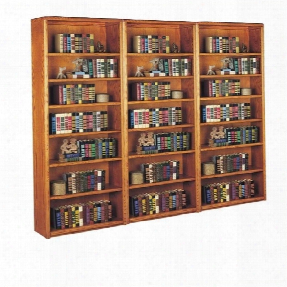 Martin Furniture Contemporary 3 Piece Bookcase Set In Medium Oak