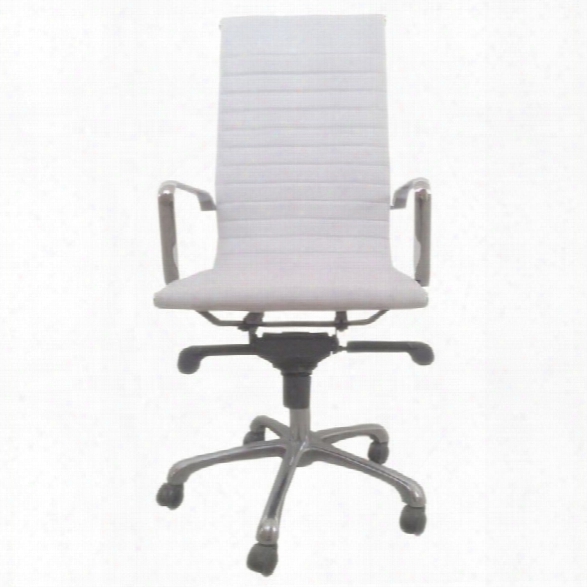 Moe's Omega High Back Office Chair In White