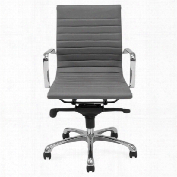 Moe's Omega Low Back Office Chair In Gray