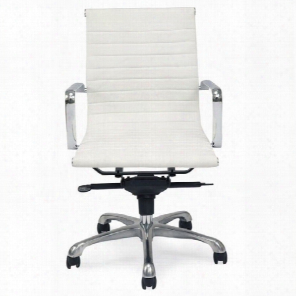 Moe's Omega Low Back Office Chair In White