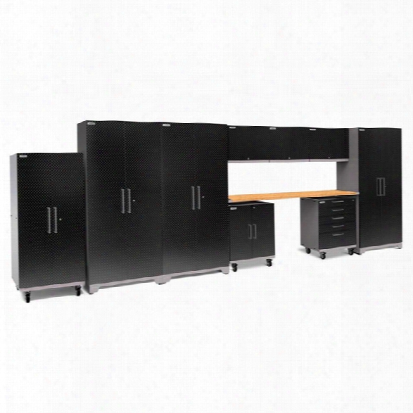 Newage Performance Plus 2.0 10 Piece Diamond Cabinet Set In Black