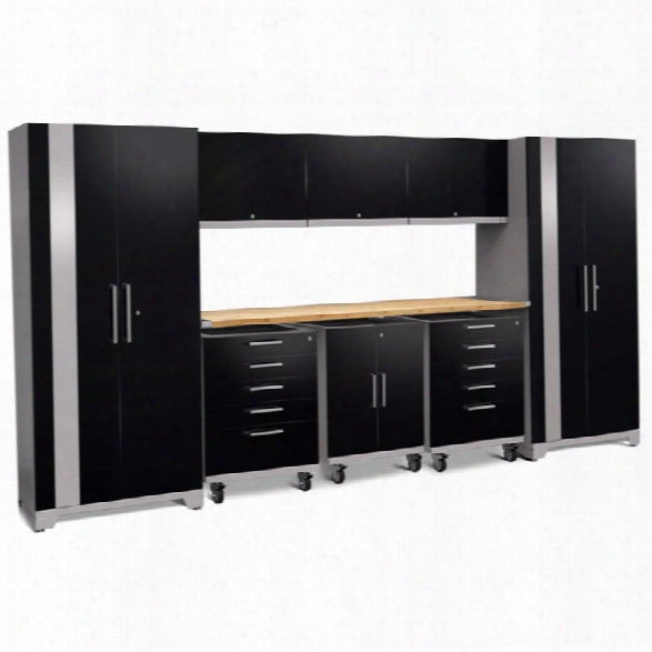 Newage Performance Plus 2.0 9 Piece Cabinet Set In Black