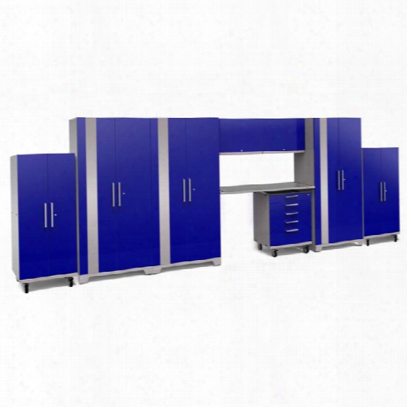 Newage Performance Plus 2.0 9 Piece Cabinet Set In Blue