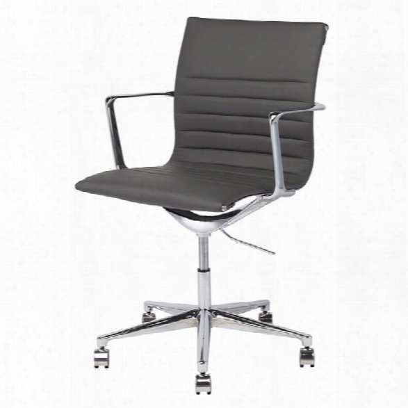 Nuevo Antonio Faux Leather Office Chair In Gray