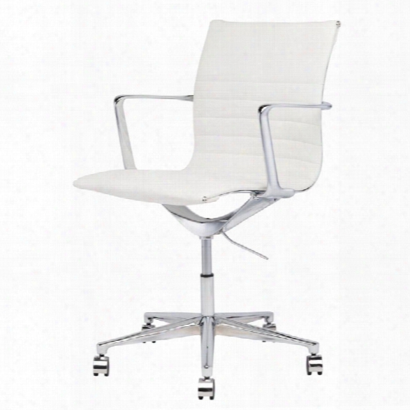 Nuevo Antonio Faux Leather Office Chair In White