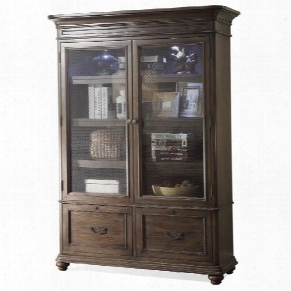 Riverside Furniture Belmeade 4 Shelf Bookcase In Old World Oak