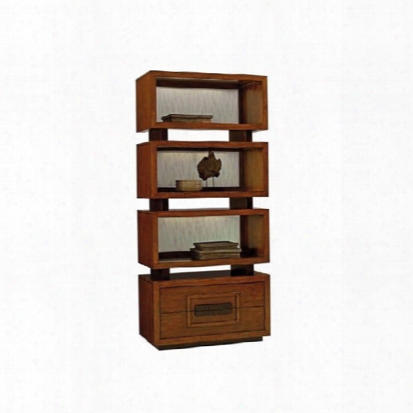 Tommy Bahama Island Fusion Tonga Tiered Bookcase In Brown