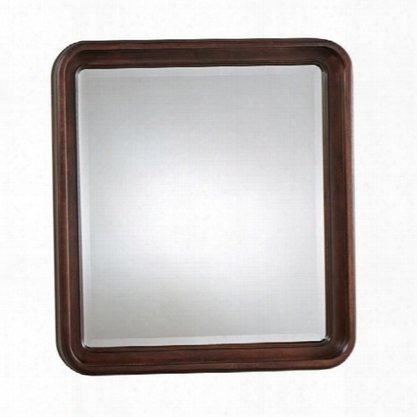 Universal Furniture Reprise Landscape Mirror In Rustic Cherry