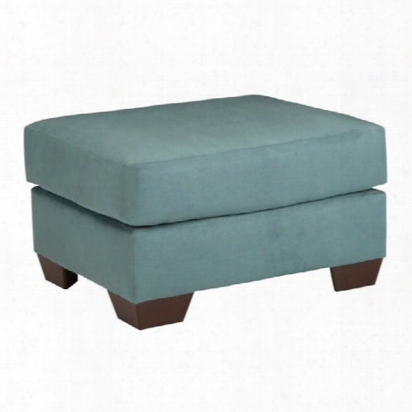 Ashley Darcy Fabric Ottoman In Sky