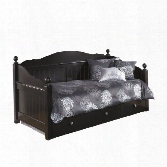 Ashley Jaidyn Wood Daybed With Trundle In Black