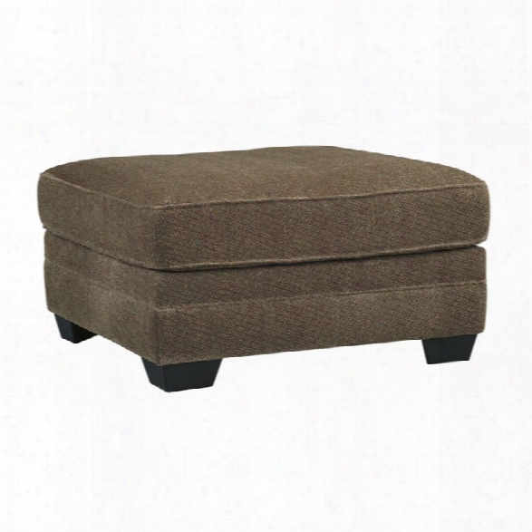 Ashley Justyna Oversized Square Ottoman In Teak