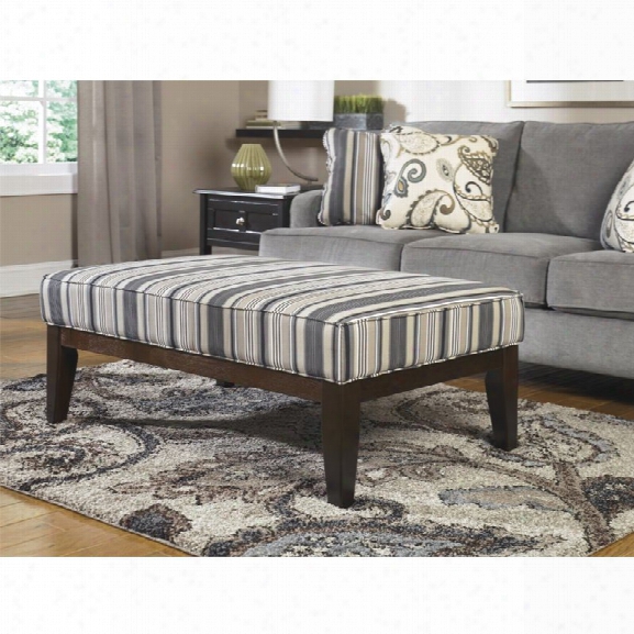 Ashley Yvette Coffee Table Ottoman In Black