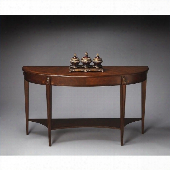 Butler Specialty Masterpiece Demilune Console Table In Nutmeg
