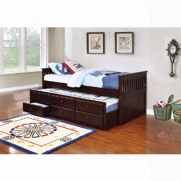 Coaster Twin Daybed In Cappuccino