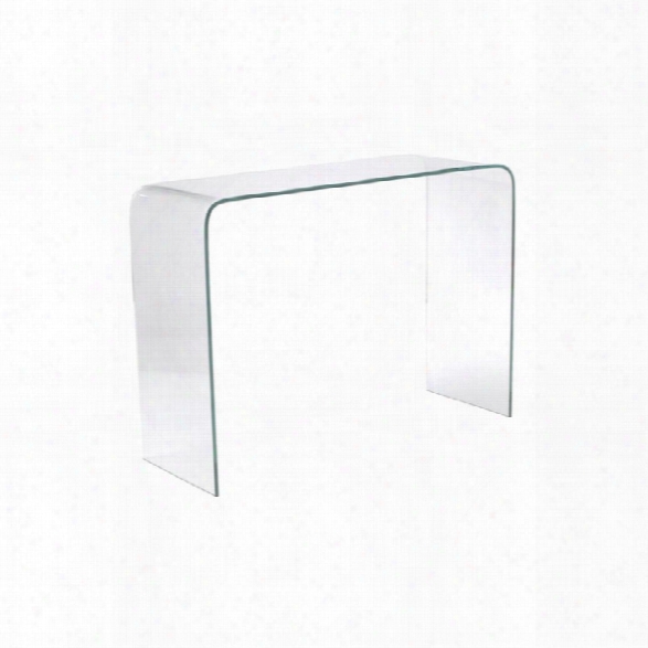 Eurostyle Gita Clear Glass Console Table