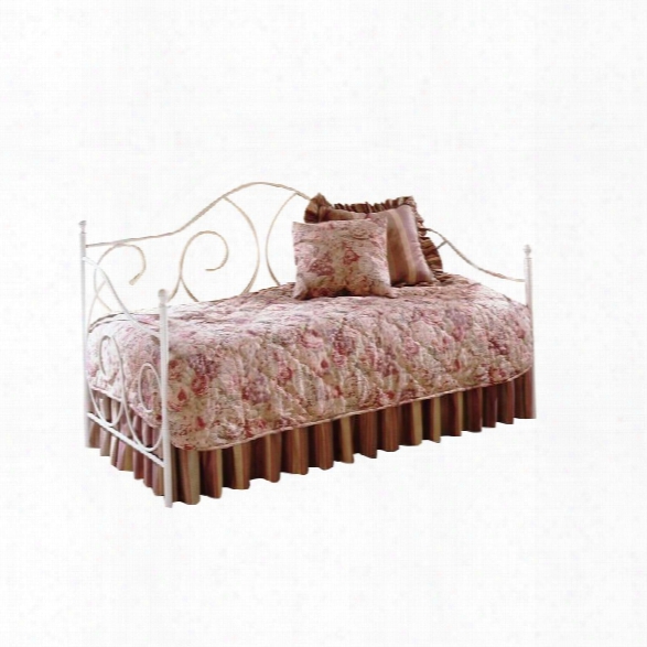 Fashion Bed Caroline Daybed With Link Spring And Trundle In White