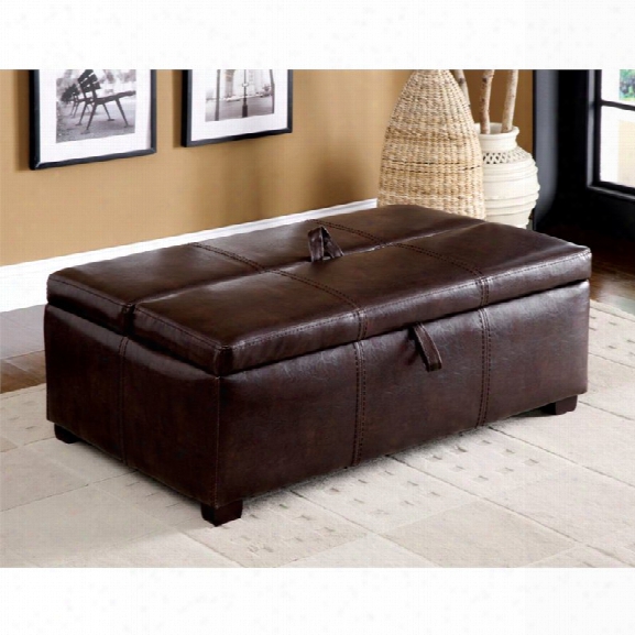 Furniture Of America Clausen Ottoman With Pullout Bed In Brown