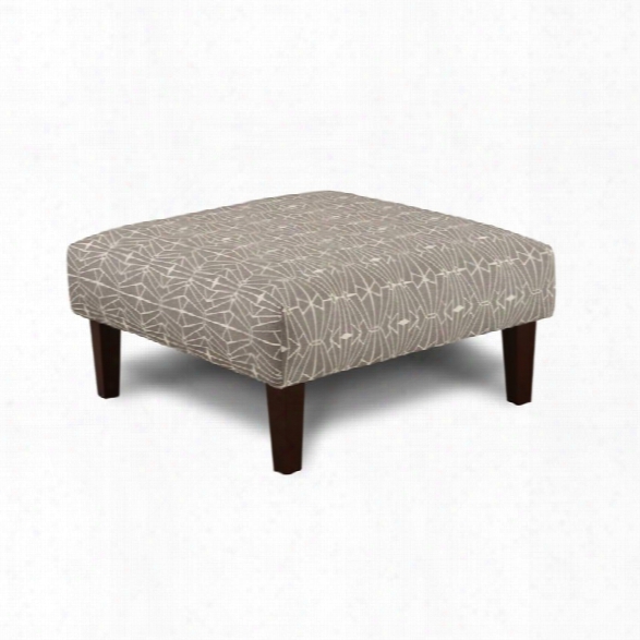 Furniture Of America Gauthier Square Fabric Ottoman In Gray