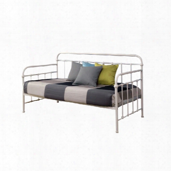 Furniture Of America Gordon Twin Metal Daybed In Vintage White