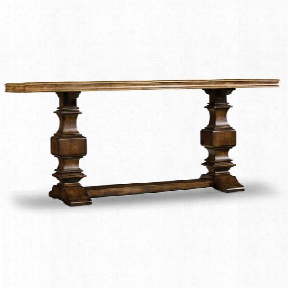 Hooker Furniture Archivist Console Table In Pecan